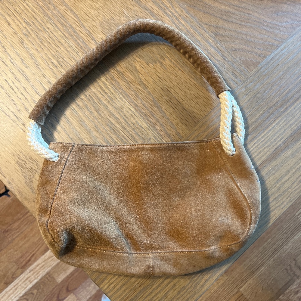 Furla suede shoulder bag